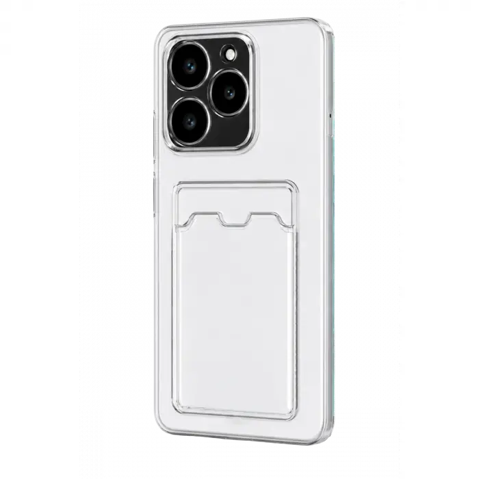 Realme C61 Kılıf Kart Şeffaf Silikon - Şeffaf