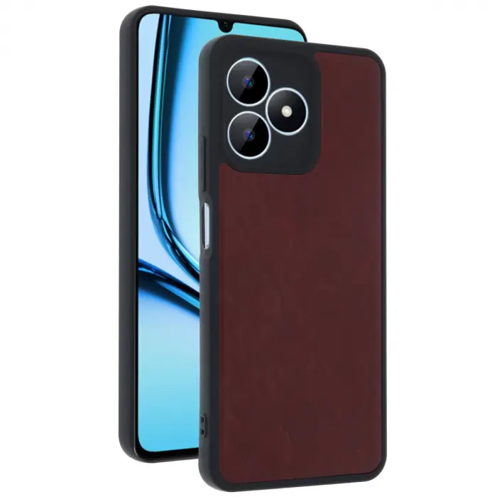 Realme Note 50 4g Kılıf Aras Deri Kapak - Bordo