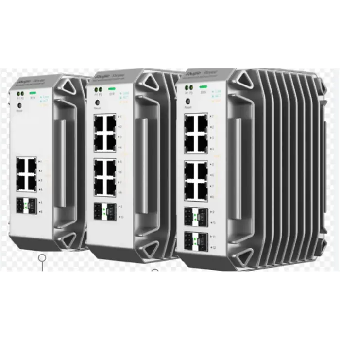 Reyee RG-NIS3100-4GT2SFP-HP 4 Port Poe+ 2 Port SFP 10-100-1000 Endüstriyel Switch