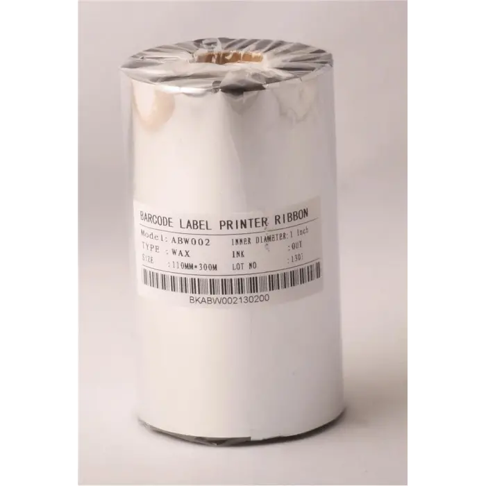Ribbonsan WX-10FBK 110-300MT Wax Ribbon