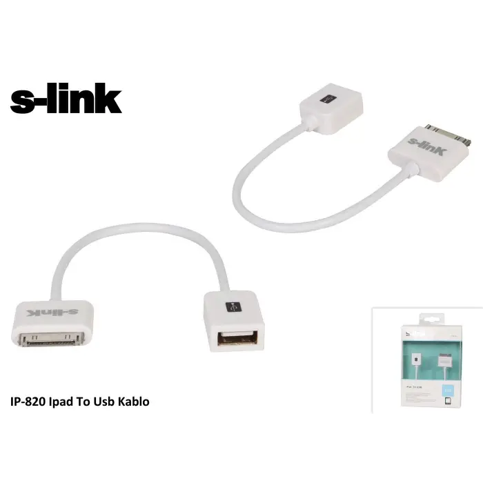 S-link IP-820 Ipad To Usb Dişi Kablo (KDO)
