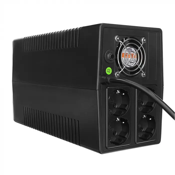 S-link MIGHT U100 1000VA UPS 12V7Ah-2 600W Siyah Line-Interactive Kesintisiz UPS Güç Kaynağı