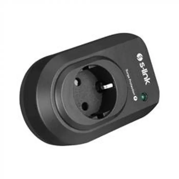 S-link SL-06 16A 3500W 450 Joule Akım Korumalı Tekli Priz (KDO)
