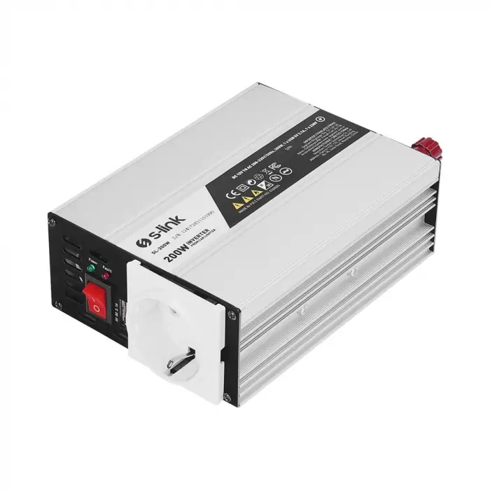 S-link SL-200W 200W Çakmaktan Power Inverter (KDO)