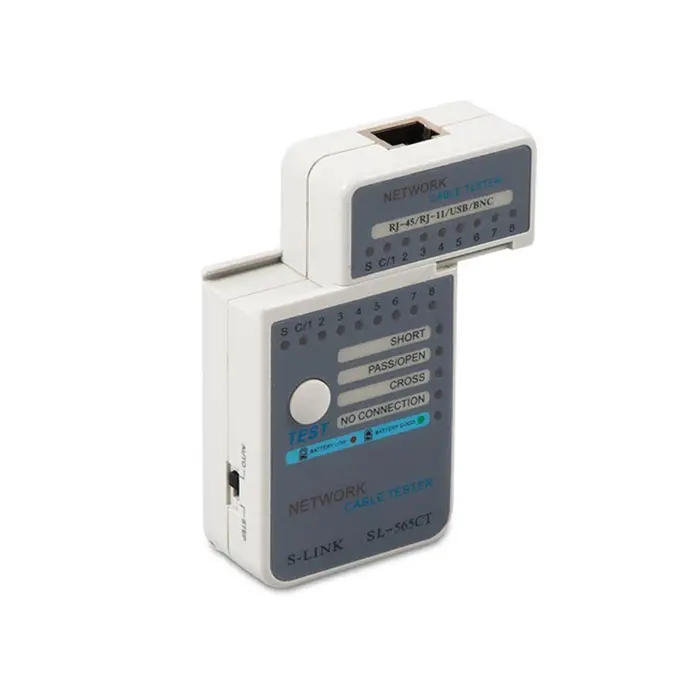 S-Link SL-565CT RJ45 Ağ Kablosu Test Cihazı (KDO)