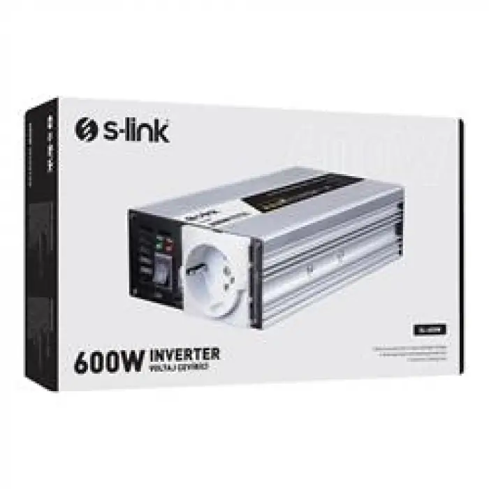 S-link SL-600W 600W DC12V-AC230V İnverter (KDO)