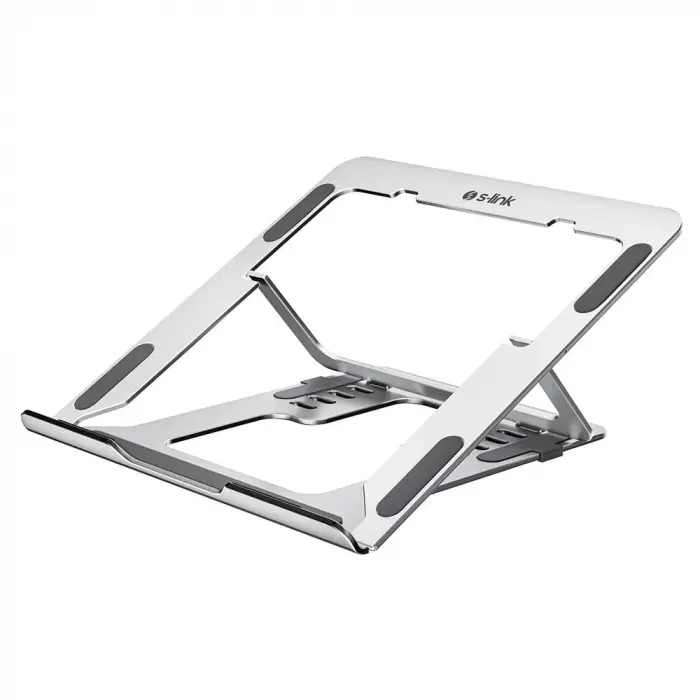 S-link SL-AL11 Gümüş 6 Açılı Katlanabilir Alüminyum Laptop Stand (KDO)
