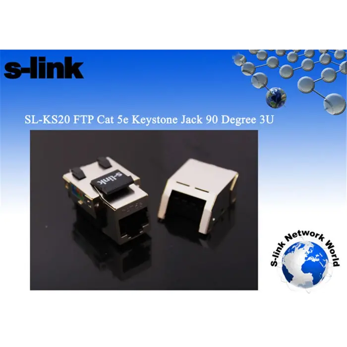 S-link SL-KS20 FTP CAT5E Kestone Jack3U 90 Dek (KDO)