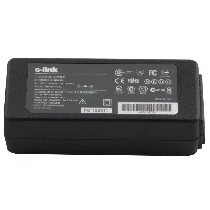 S-link SL-NBA308 40w19v 2.1a 2.5-0.7 Notebook Adaptörü (KDO)