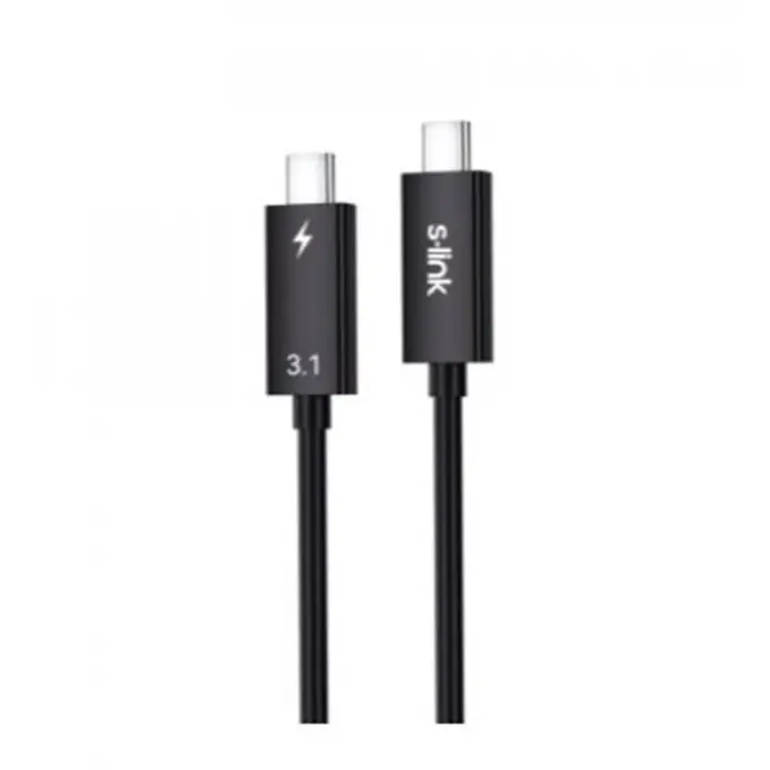 S-link SL-TC302 Thunderbolt 3.0 2m 4k 60Hz PD100W TypeC to TypeC 40Gbps Hızlı Data Kablosu (KDO)