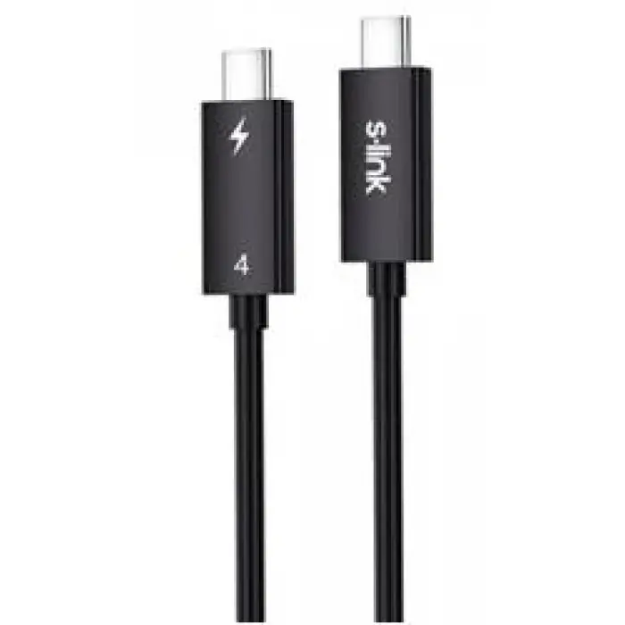 S-link SL-TC401 Thunderbolt 4.0 1m 8k 60Hz PD100W TypeC to TypeC 40Gbps Hızlı Data Kablosu (KDO)