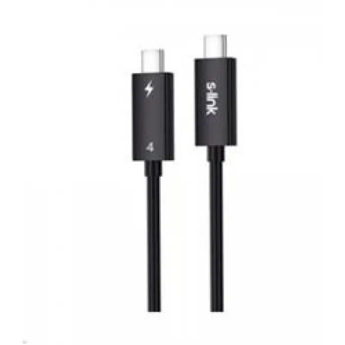 S-link SL-TC402 Thunderbolt 4.0 2m 8k 60Hz PD100W TypeC to TypeC 40Gbps Hızlı Data Kablosu