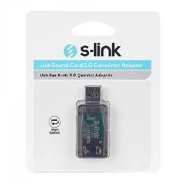 S-link SLX-U51 Usb Ses Kartı 2.0 Çevirici Adaptör (KDO)