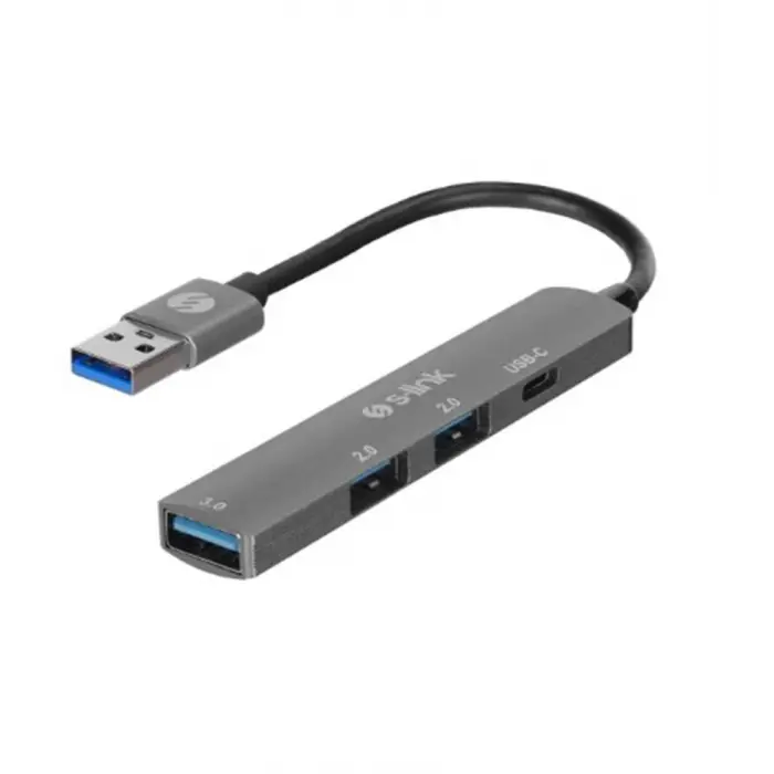 S-link SW-U333 3-USB 2.0, 1-USB 3.0 USB Metal USB Hub (KDO)