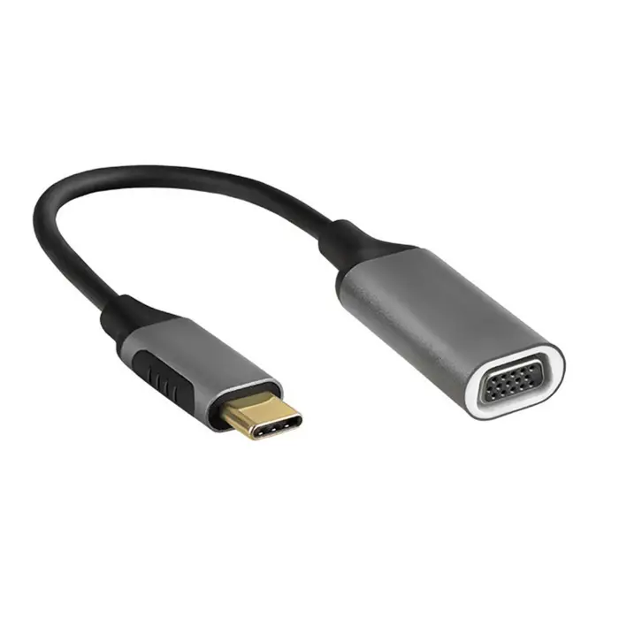 S-link SW-U514 Gri Metal Type-C to VGA Adaptör (KDO)