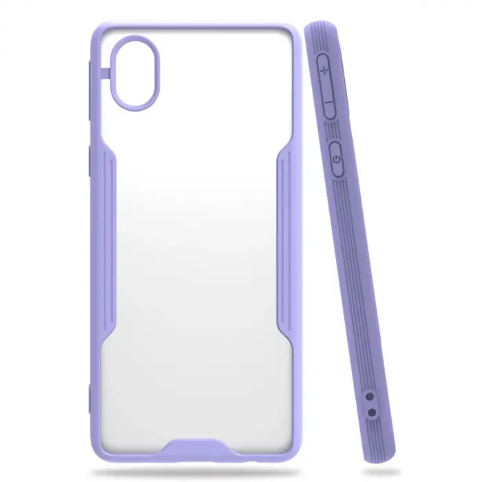 Samsung Galaxy A01 Core Kılıf Platin Silikon - Lila