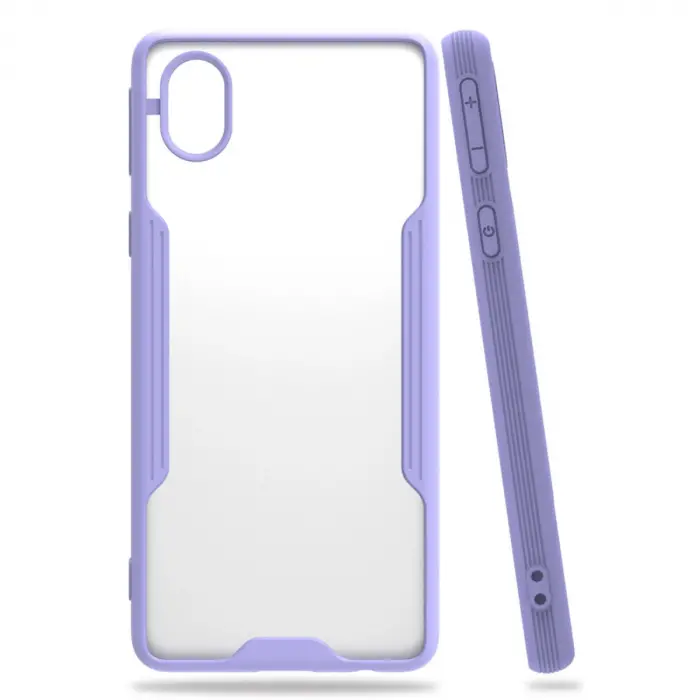 Samsung Galaxy A01 Core Kılıf Platin Silikon - Lila