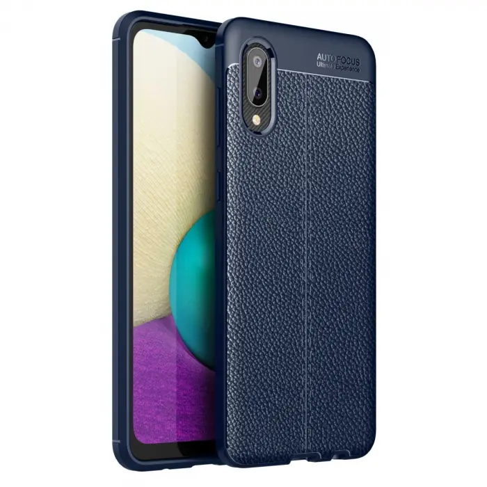 Samsung Galaxy A02 Kılıf Auto Focus Kapak - Lacivert