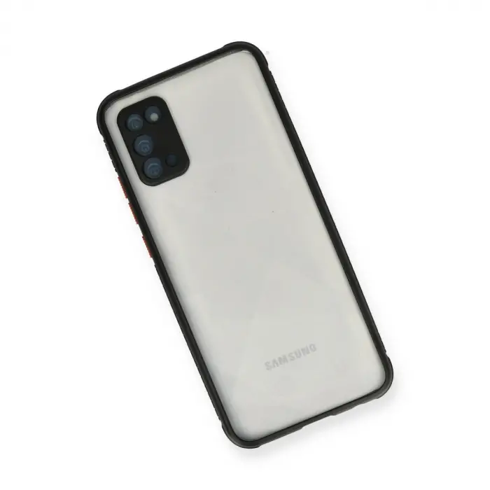 Samsung Galaxy A02s Kılıf Miami Şeffaf Silikon - Siyah