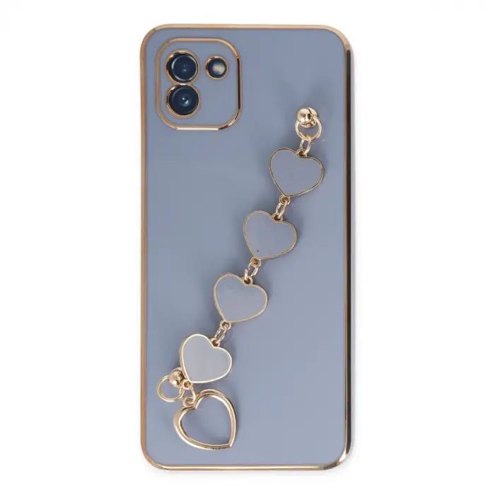 Samsung Galaxy A03 Kılıf Esila Silikon - Gri