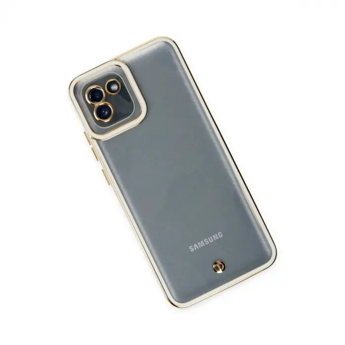Samsung Galaxy A03 Kılıf Liva Lens Silikon - Beyaz