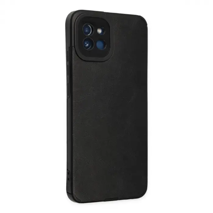 Samsung Galaxy A03 Kılıf Loop Deri Silikon - Siyah