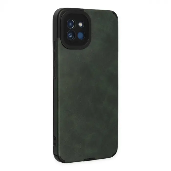 Samsung Galaxy A03 Kılıf Loop Deri Silikon - Yeşil