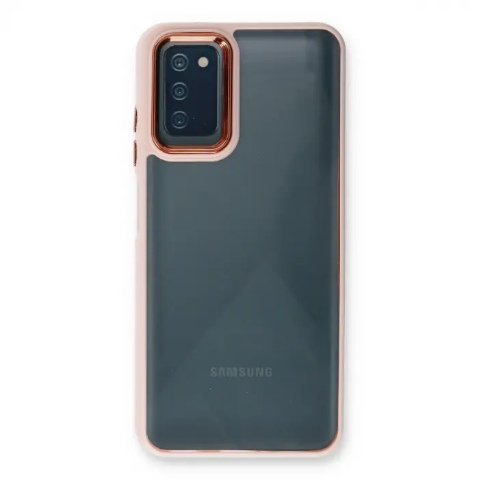 Samsung Galaxy A03s Kılıf Dora Kapak - Pudra