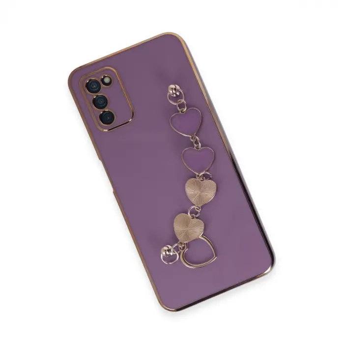 Samsung Galaxy A03s Kılıf Esila Silikon - Mor