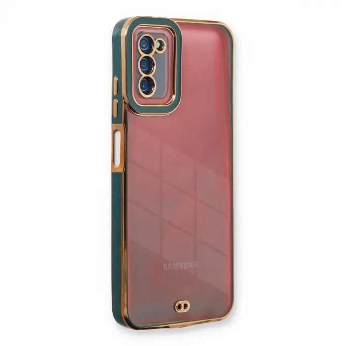 Samsung Galaxy A03s Kılıf Liva Lens Silikon - Yeşil
