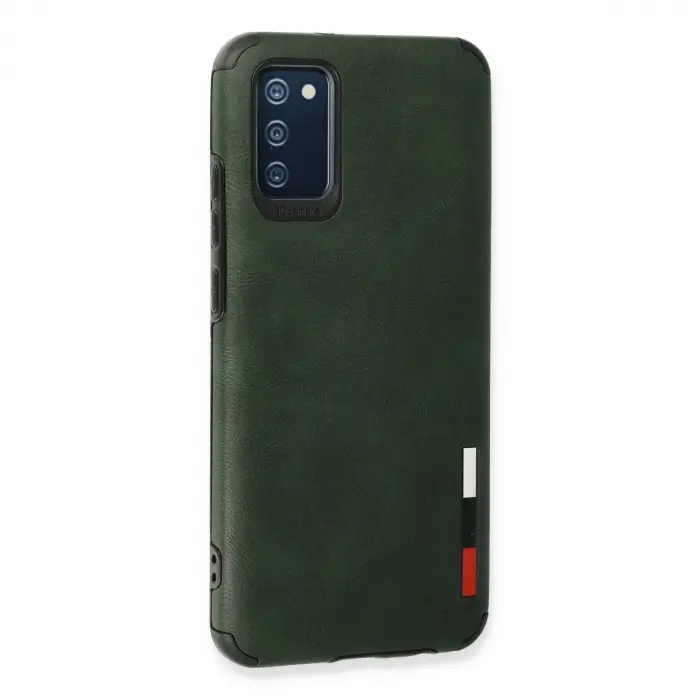 Samsung Galaxy A03s Kılıf Loop Deri Silikon - Yeşil