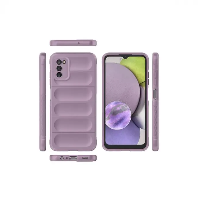 Samsung Galaxy A03s Kılıf Optimum Silikon - Mor