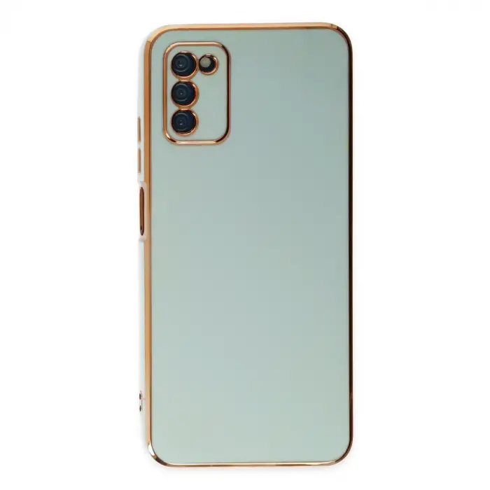 Samsung Galaxy A03s Kılıf Volet Silikon - Açık Yeşil