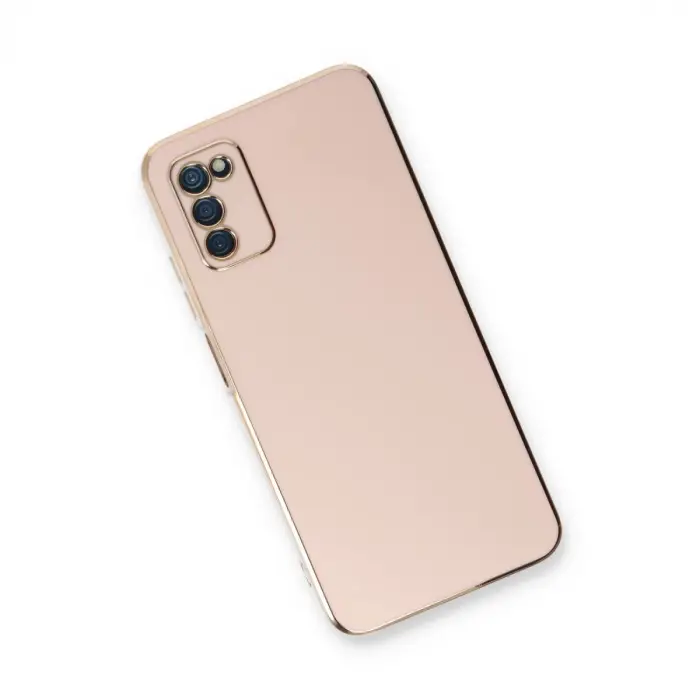 Samsung Galaxy A03s Kılıf Volet Silikon - Pembe