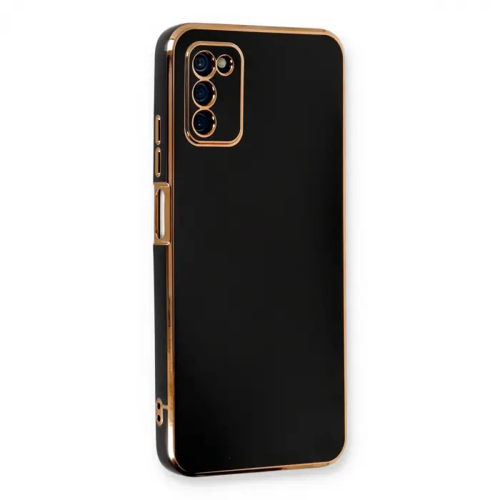 Samsung Galaxy A03s Kılıf Volet Silikon - Siyah