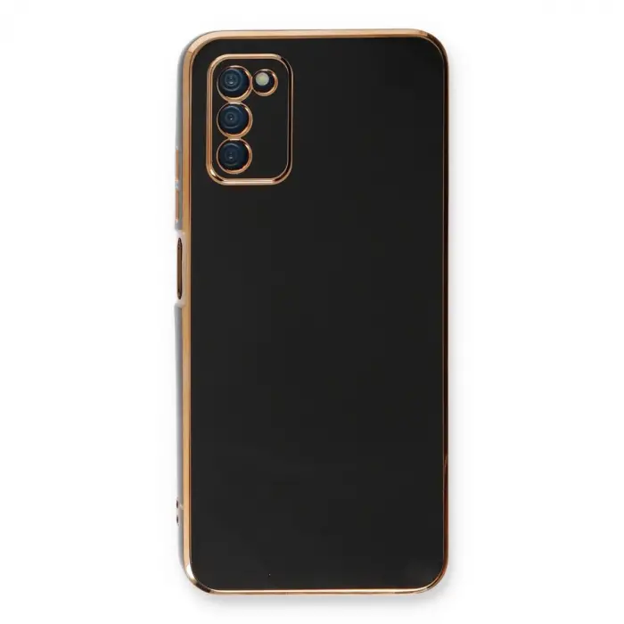 Samsung Galaxy A03s Kılıf Volet Silikon - Siyah