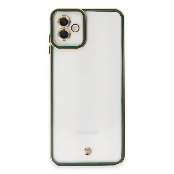 Samsung Galaxy A04 Kılıf Liva Lens Silikon - Yeşil