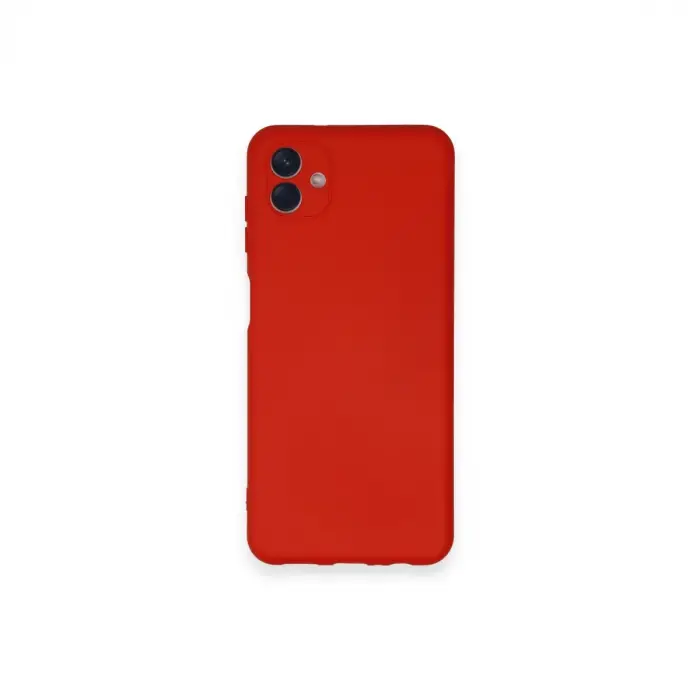 Samsung Galaxy A04 Kılıf Nano İçi Kadife Silikon - Kırmızı