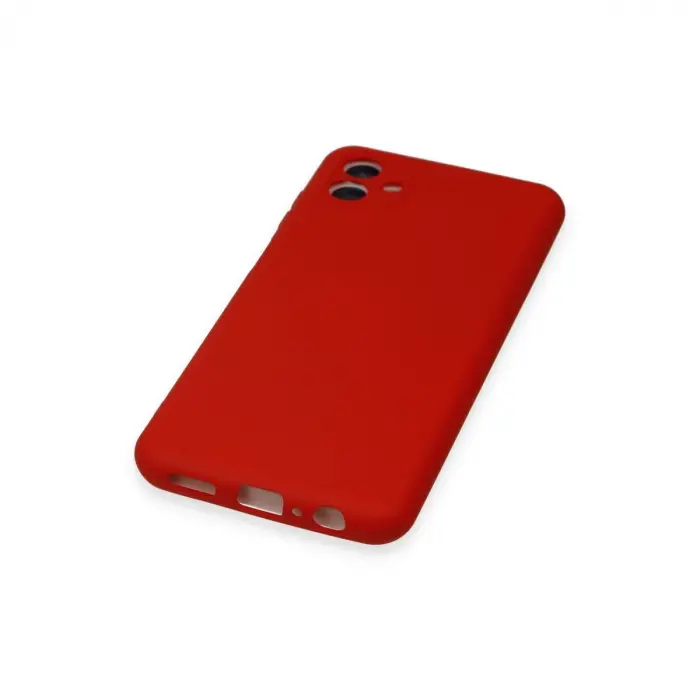 Samsung Galaxy A04 Kılıf Nano İçi Kadife Silikon - Kırmızı