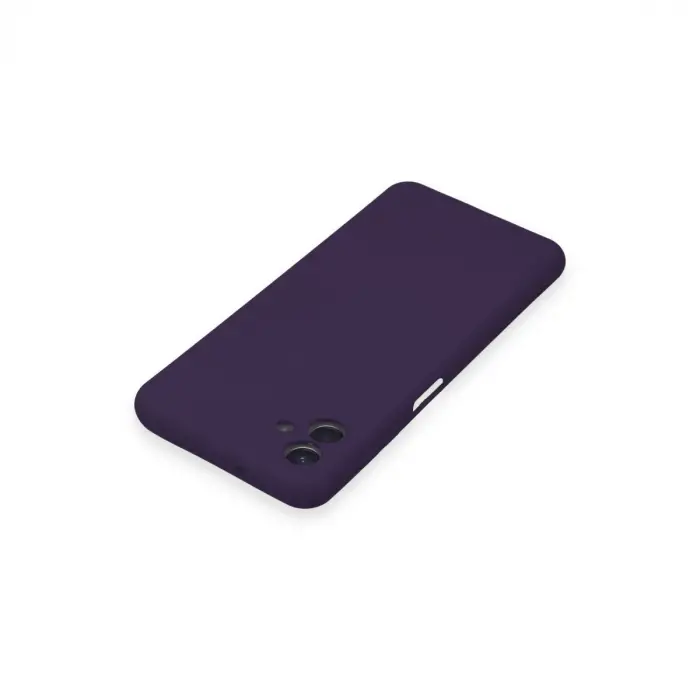 Samsung Galaxy A04 Kılıf Nano İçi Kadife Silikon - Mor