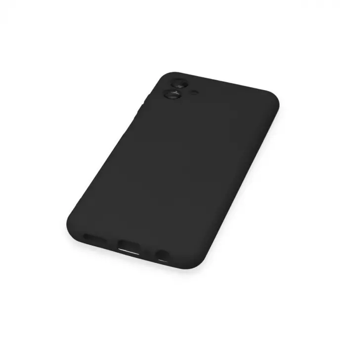 Samsung Galaxy A04 Kılıf Nano İçi Kadife Silikon - Siyah