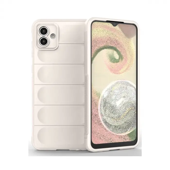 Samsung Galaxy A04 Kılıf Optimum Silikon - Krem
