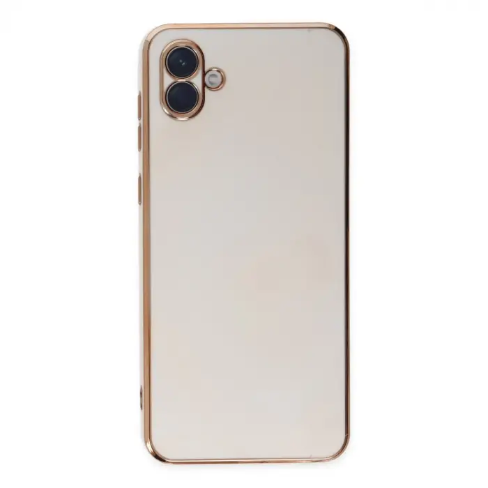 Samsung Galaxy A04 Kılıf Volet Silikon - Beyaz