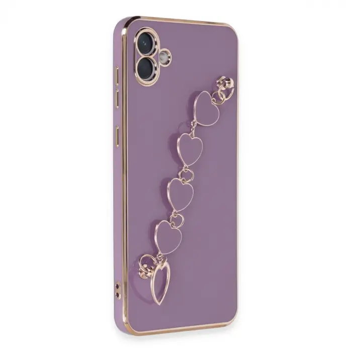 Samsung Galaxy A04e Kılıf Esila Silikon - Mor