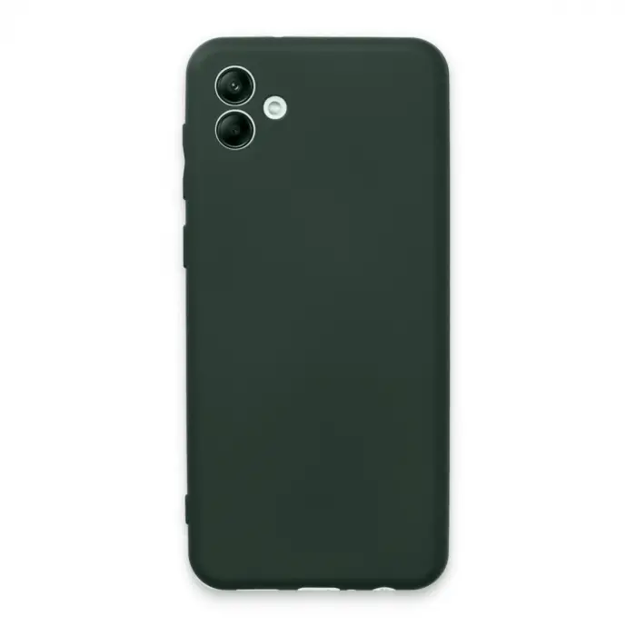Samsung Galaxy A04e Kılıf First Silikon - Koyu Yeşil