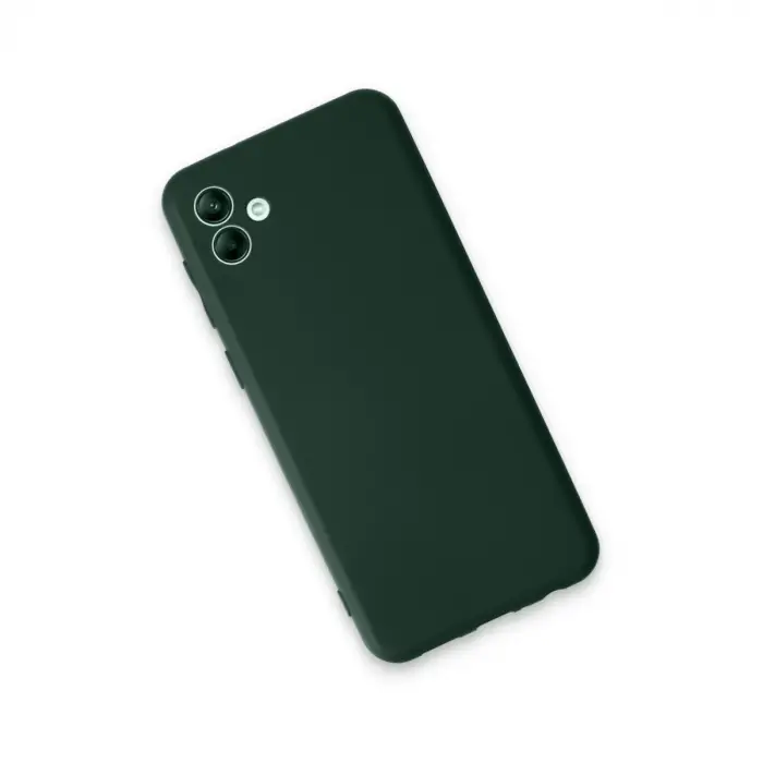 Samsung Galaxy A04e Kılıf First Silikon - Koyu Yeşil