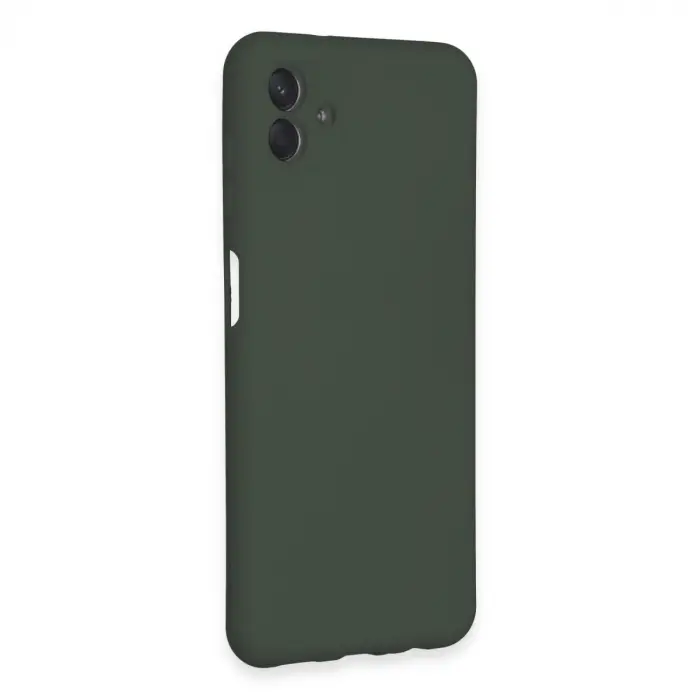 Samsung Galaxy A04e Kılıf Nano İçi Kadife Silikon - Koyu Yeşil