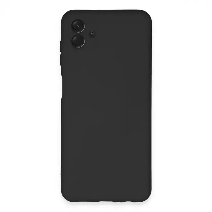 Samsung Galaxy A04e Kılıf Nano İçi Kadife Silikon - Siyah