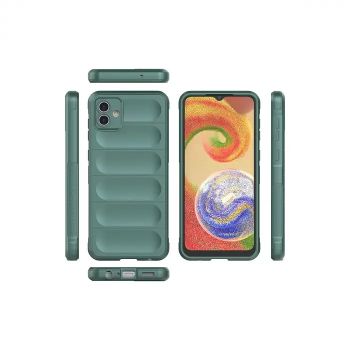 Samsung Galaxy A04e Kılıf Optimum Silikon - Koyu Yeşil