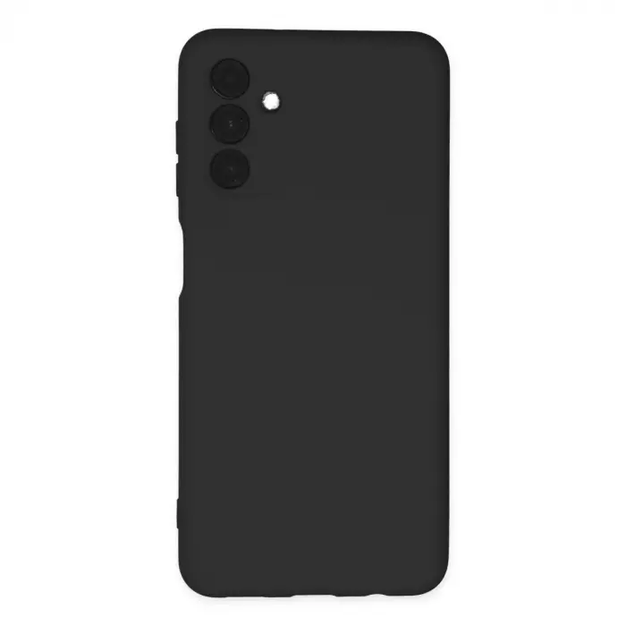 Samsung Galaxy A04s Kılıf Nano İçi Kadife Silikon - Siyah